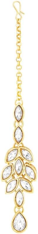 Aheli Bridal Crystal Pearl Choker Necklace with Drop Earrings Indian Traditional Bollywood Jewelry Set Gift for Women - Image 8