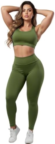 Conjunto Calça Legging e Top Fitness Roupas Femininas para Academia