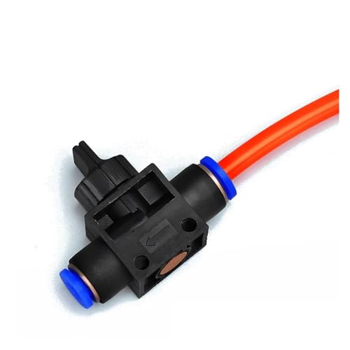 Vanne de commutation manuelle pneumatique 6mm et connecteur d'air - 7
