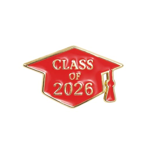 Image of Graduation Enamel Lapel Pins Class of 2026 Graduation Caps Brooches Gifts Souvenir Emblem Badges Diploma Brooche for High College Teacher School Vacation Accessories