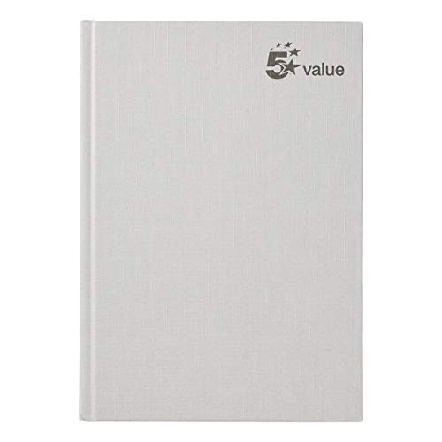 5 Star Value Casebound Notebook 70gsm Ruled 192pp A5 [Pack of 5]