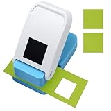 クラフトパンチ 四角 スクエアパンチ 切手 穴あけパンチ ハンドメイド クラフト スクラップ 型抜き 打ち抜き クラフトツール カッティング 子供工作 DIY (四角)