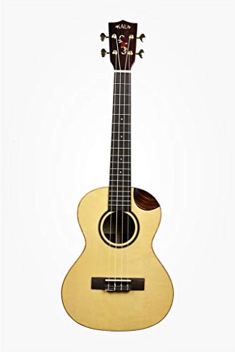 KALA KA-SPT-SC – Ukulélé ténor Solid Spruce Scallop Tenor avec cutaway avec étui (UC-T) - Les Beatles, Paul McCartney, John Lennon, RIngo Starr, George Harrison KALA KA-SPT-SC - Ukulélé ténor Solid Spruce Scallop Tenor avec cutaway avec étui (UC-T)