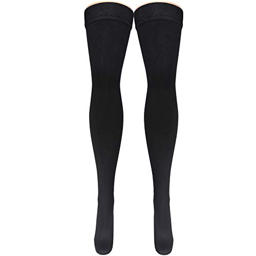 Truform 1945BL-L Compression Socks, 20-30 Mmhg, Men'S Dress Socks, Thigh High Over Knee Length thumb #2