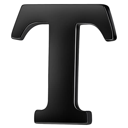 Image of HONEY BEAR Initial Alphabet Letter Lapel Pins Collar Badge Brooches for Mens /Womens Shirt Dress Decoration Black