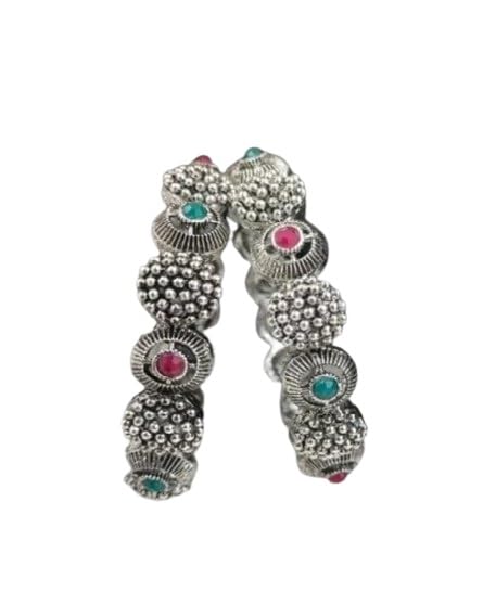 Jewellery offers this beautiful Maharashtrian traditional Premium Oxidised Bangle (Pack Of 2) for women & girls. (Style_3, 2.8) (B0DFH55Y8R) Amazon Price History, Amazon Price Tracker