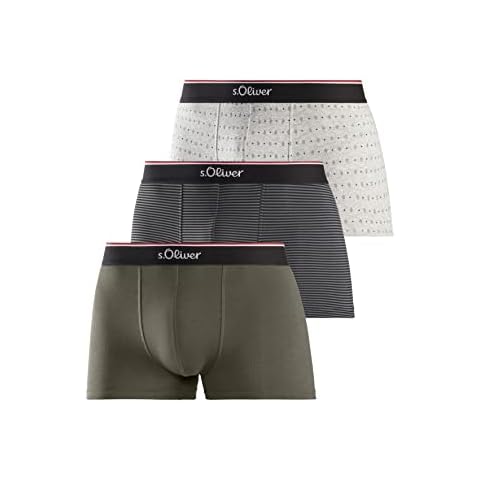 s.Oliver Men's Olive Green Boxer Shorts Pack Cover