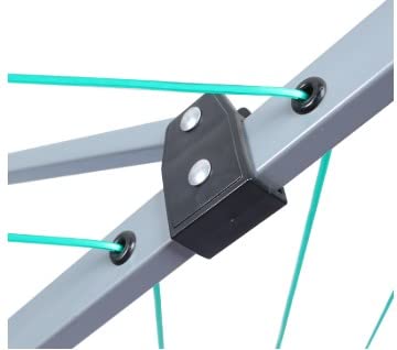 AAMEN 60Meters Rotary Clothes Airer| 4 Arm Rotary Washing Line|Portable Rotary Clothes Line|Outdoor Umbrella Drying Rack, Clothes Horse With Metal Spike & Waterproof Cover - Image 4