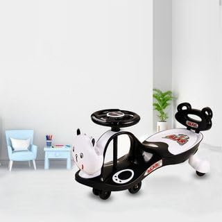 Santoz Bear Rider Magic Car for Kids with Light & Music, 18 Month to 14 Year Comfortable Seats & Durable Weight Cap- 100 Kg | Ride-on Baby Car, Swing Car, Magic Toy Car, Kids Push Car (Black) (B0CY57FT2V) Amazon Price History, Amazon Price Tracker