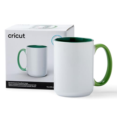 Cricut Beveled Blank-15 oz/425 ml (1 ct) 15 OZ BEV Ceramic Mug Blank Forest (1) - image 2
