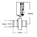 DERNORD 2 Inch Tri Clamp Sanitary Butterfly Valve, Pneumatic Actuator Valve SS304 with Single Acting