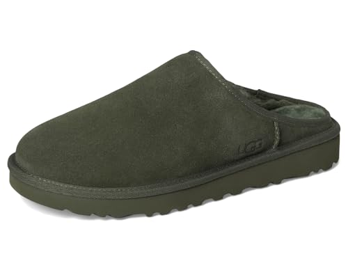 Image of UGG Men's Classic Slip-On Slipper, Woodland Green, 8