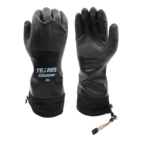 SHOWA 282-02 Waterproof Breathable Insulated Winter/Ski/Ice Glove with Extended Cuff (1 Pair),Black, Medium Cover
