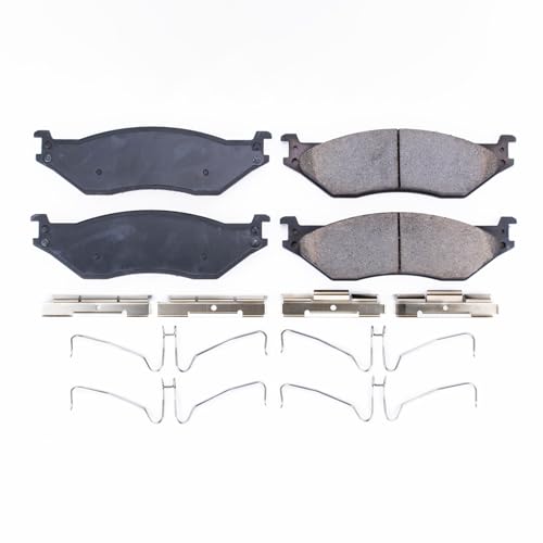 Image of PowerStop Front Brake Pads for Ford F-450 Super Duty 2005-16 |F-53 Motorhome Chassis 2008-09 |F-53 Motorhome Chassis 2011-23 - Z17 Ceramic Brake Pads with Installation Hardware, 17-1066