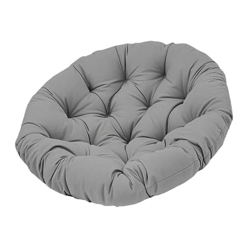 KiBcsLic Swinging Chair Cushion, Thick & Plush Egg Chair Cushion, Grey