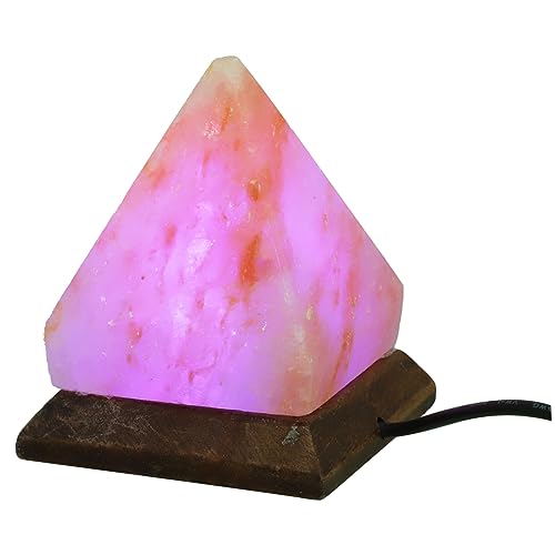 Ciieeo Pyramid Foot Dome White Himalayan Night Light Decorative Night Light for Living Room