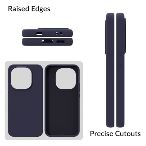 Image of SPRIG Compatible with IQOO 15 5G SilkTone Silicone Back Cover Drop Tested Shock Proof Mobile Case for Men, Women, Boys and Girls with Camera Protection (Midnight Blue)