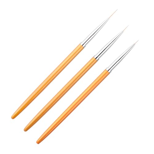 3 Pcs Nails Art Liner Brushes Nails Dotting Drawing Tool Nails Painting Designed Tools Detail Nails Brushes For Woman