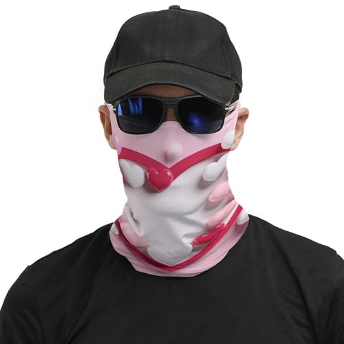 Neck Gaiter Heart Shape Face Mask for Travel Face Cover Scarf for Men Women Elastic Headbands Wind-proof Bandana for Skiing Fishing Hiking Cycling3