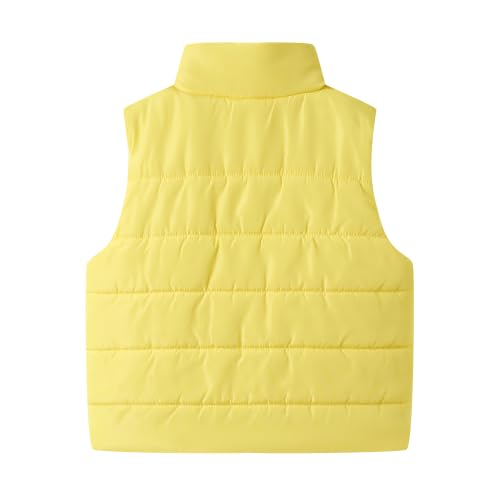 Image of Mud Kingdom Girls Boys Puffer Vest Rainbow Stripes Stand Collar Sleeveless Jacket 2-9 Outerwear Years