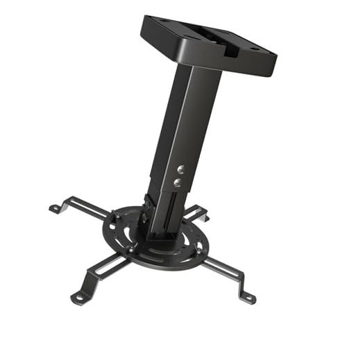 Soporte de proyector de acero con tornillos ocultos y diseño limpio