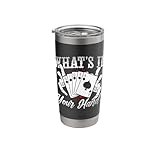 What's In Your Hand Loves Board Games Playing Cards Cribbage Stainless Steel Insulated Tumbler