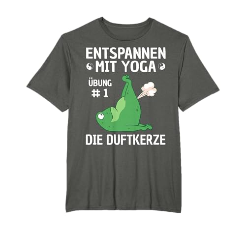 Entspannen Mit Yoga Frosch Motiv Witzig - Meditation Fitness T-Shirt