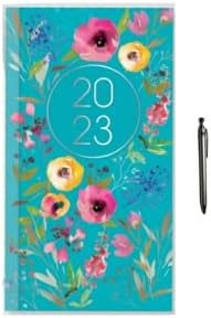 Ayush Party | 2023 Diary Slim Week To View - Flower|Planner And Organiser For School And Office