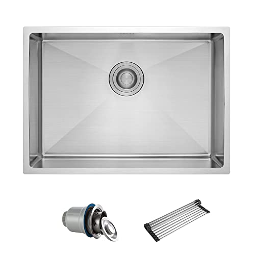 Undermount Kitchen Sink,22 In Kitchen Sinks,16 Gauge Single Bowl Stainless Steel Kitchen Sink,Handmade for Kitchen Sink,Sink for Kitchen,22 x 16.5 Inch Undermount Kitchen Sink,22 In Kitchen Sinks,16 Gauge Single Bowl Stainless Steel Kitchen Sink,Handmade for Kitchen Sink,Sink for Kitchen,22 x 16.5 Inch