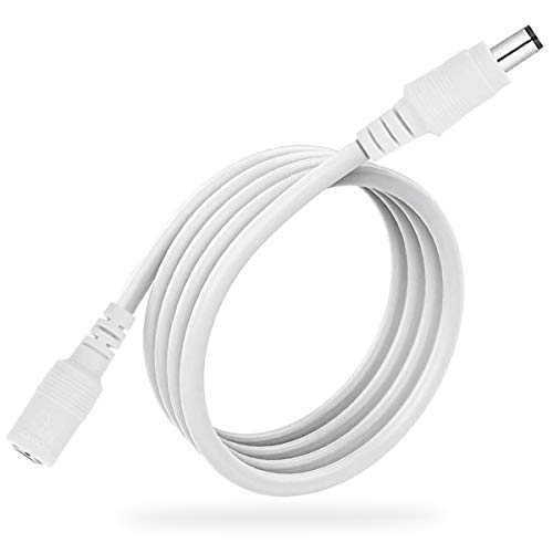 ZILNK 6 Meter 20ft DC 12 Volt Verlängerungskabel mit 2,1mm x 5,5mm DC Stecker Männlich zu Weiblich Verlängern Zusätzliche 20ft 6 Meter Länge für CCTV IP Kamera,LED Streifen, Router