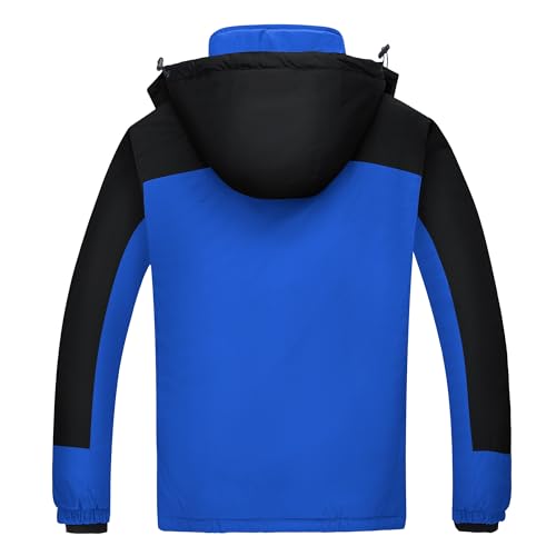 Image of WULFUL Men's Ski Jackets Warm Winter Snow Windbreaker Resistant Snowboard Fleece Coat Mountain Waterproof Parka with Hood