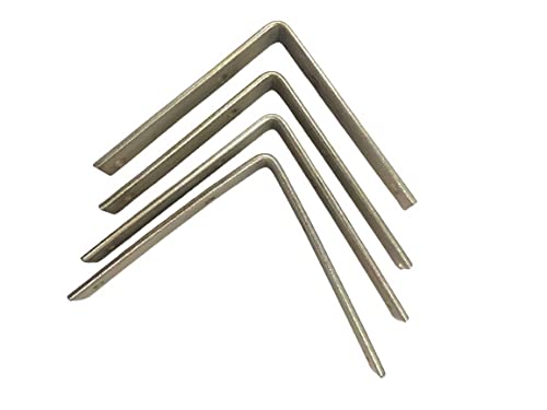 TMC L Angles Clamps Brackets Made of Strong Iron A Set of 4 Pieces for shelve Support | Size (4 x 4 Set of 4 Pieces)-image-41