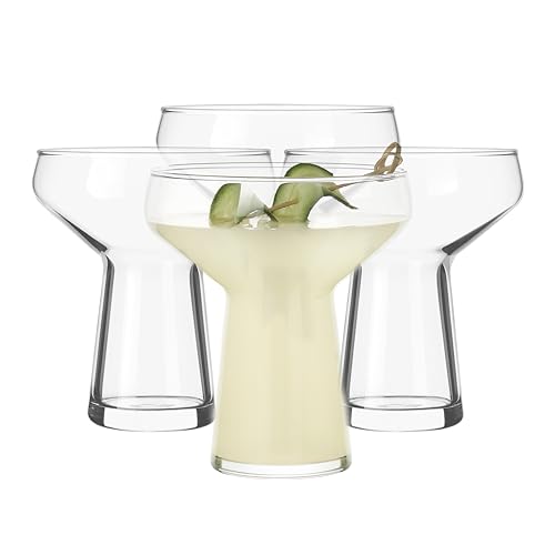 La mejor selección de Vasos de margarita comprados en linea. 44 Libbey - Vaso de margarita grande sin tallo, 14 onzas, juego de 4