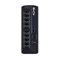 CyberPower VP1600EILCD line-interaktive USV 1600VA/960W, Tower schwarz, GreenPower Bypass, AVR Spannungsregelung, LCD, 8x IEC C13 (4 Backup+Filter/4 Schutz), RJ11/RJ45 1Gbps, USB HID – Ansicht 4
