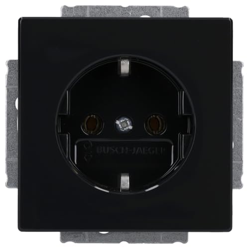 Busch-Jaeger 20 douille EUC-81 anthracite brillant prise de courant murale encastrable