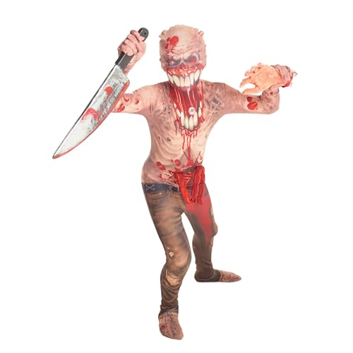 Disfraz completo zombie Exploding Guts para niños talla S miniatura 5