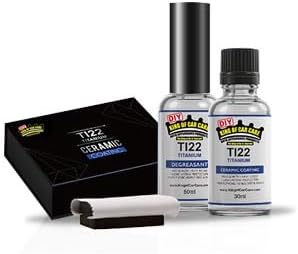 Kit de revestimiento cerámico Ti22 de titanio 9H - Grado profesional - Protege tu vehículo mientras aumentas el brillo y el lustre