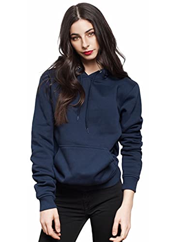 Image of BE SAVAGE Women's Solid Full Sleeves Cotton Hoodie