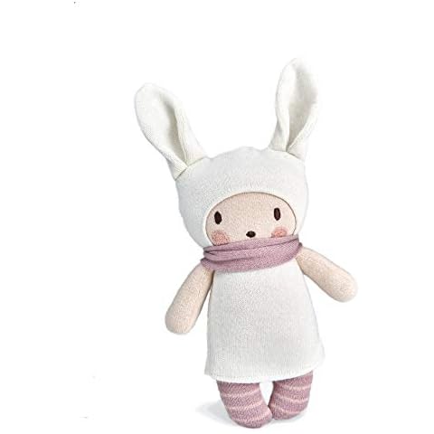 ThreadBear Design Baby Baba Doll With Bunny Ears Soft Teddy Bear Toy With Gift Box Cover