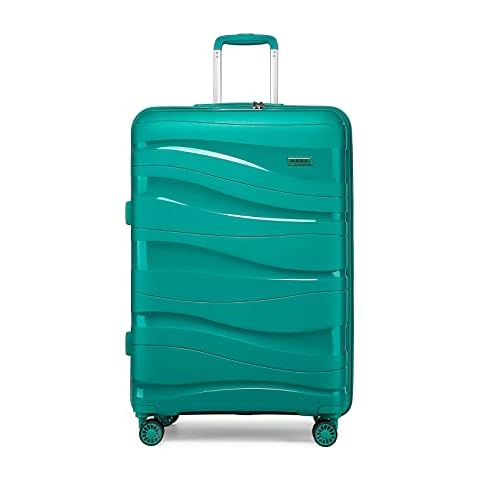 KONO Handgepäck Trolley Koffer 55cm Leicht Hartschalenkoffer Reisekoffer Cover