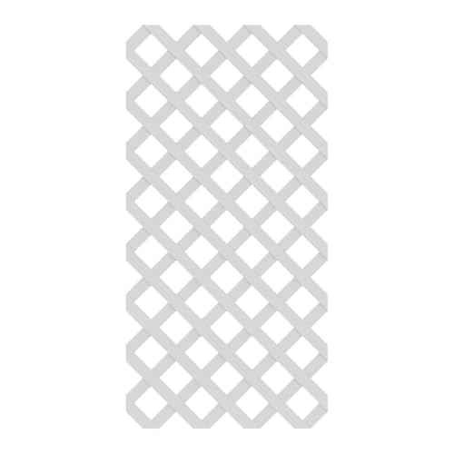 2 H x 4 W Classic White Lattice