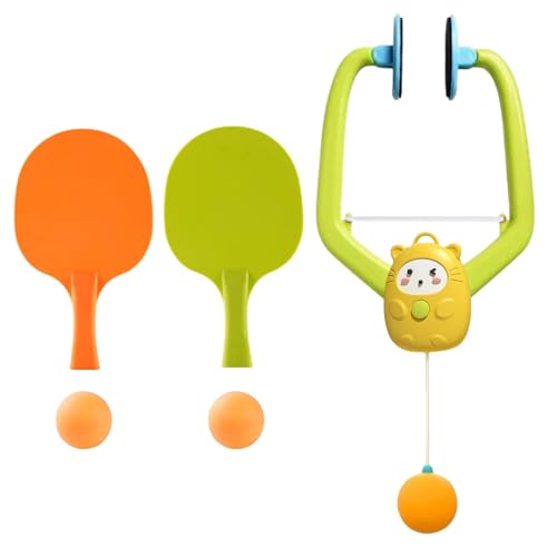 Table Tennis Support, Child Table Tennis, Children Sports Toys, Kids Table Tennis Set, 2 Rackets and 3 Balls for Family Fun,...