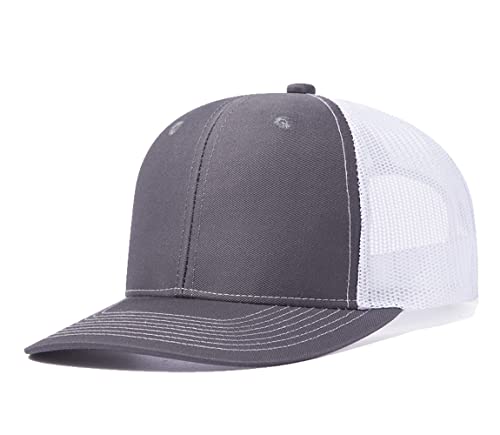 Image of Quanhaigou Trucker Hat - Mesh Snap Back - Unisex Adjustable Baseball Cap - Outdoor Hats for Men Women