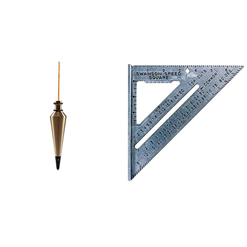 Swanson Tool Co PB008B 8 ounce Brass Plumb Bob with ...