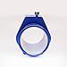 MINGABC Temperature Gauge Radiator Sensor Adapter with Hose Clamps Aluminum Black for Water Temp Joint Pipe (Blue, 40MM)