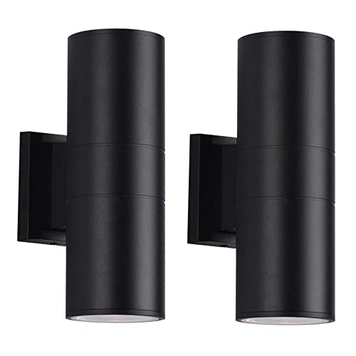 Applique murale extérieure LED 10W cylindrique en alu mat étanche