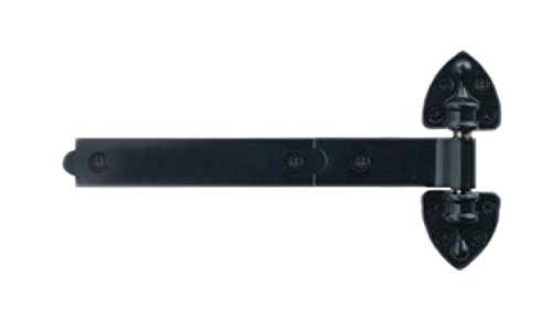 12" Old Fashioned Heavy Duty Hinges (Black Polyester Powder Coat)