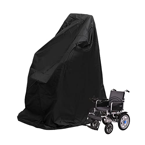 Tjfu Wheelchair Covers Waterproof, Folding Wheelchairs Mobility Scooter Outdoor Storage Covers, Oxford Fabric Lightweight Rain Protector From Dust Dirt Snow Rain Sun Rays - 45 X 29 X 51 Inch #TOP28