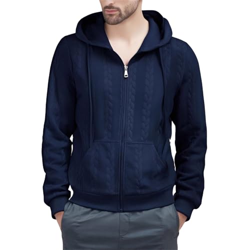 Sweat à capuche zippé sport pour homme vêtement montagne chaud
