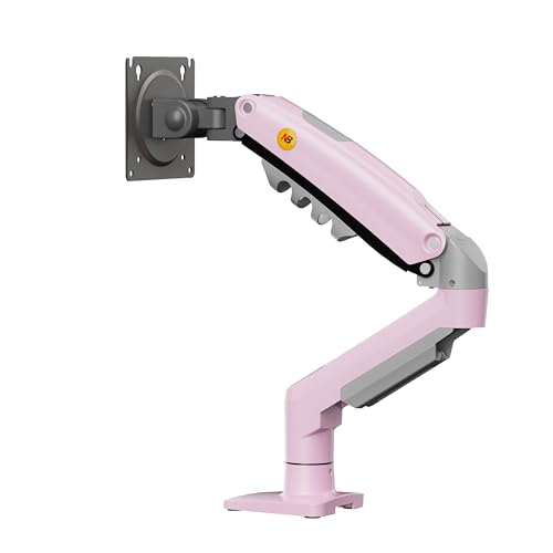 Image of TECVITY - F80 Multi Colours Gas-Struct Flexi Mount Desktop 17 inch to 30 inch Monitor Arm (Pink)